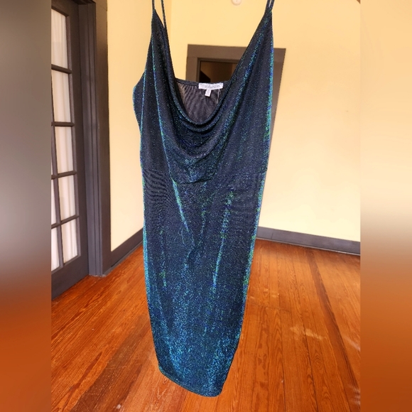 Charlotte Russe Blue/Green Party Dress - Picture 6 of 6